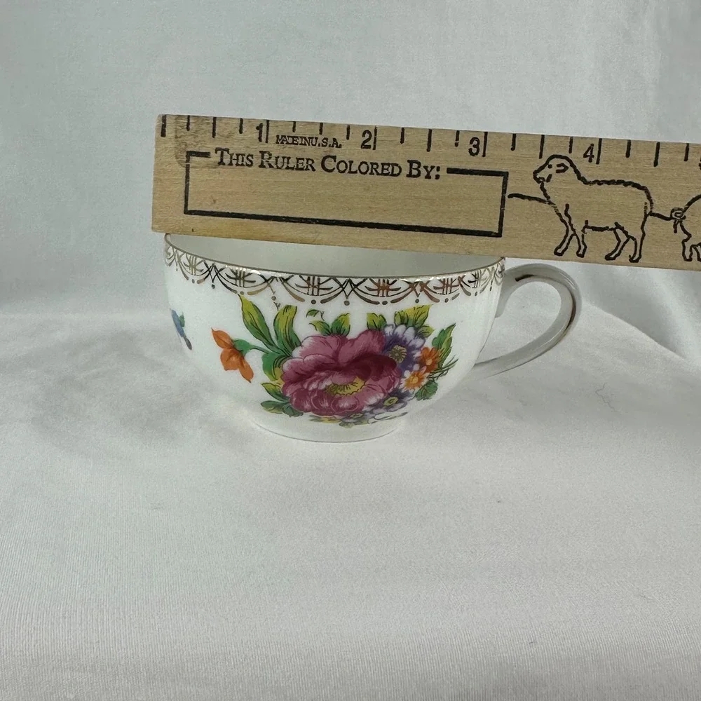 Vintage Noritake Porcelain Snack Set Pink Cabbage Rose Morimura
